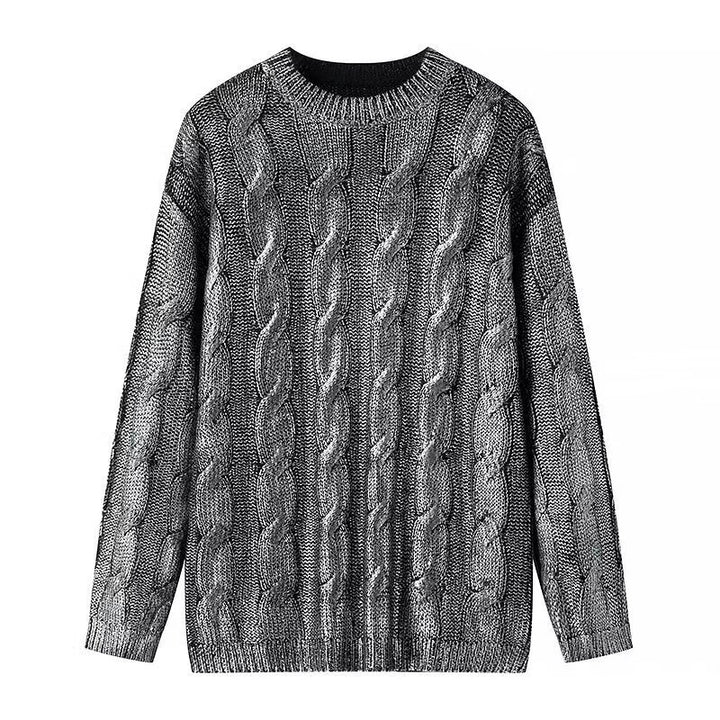 Women's Chunky Knit Cable Knit Sweater with Round Neck and Oversized Cut Mune Fashion