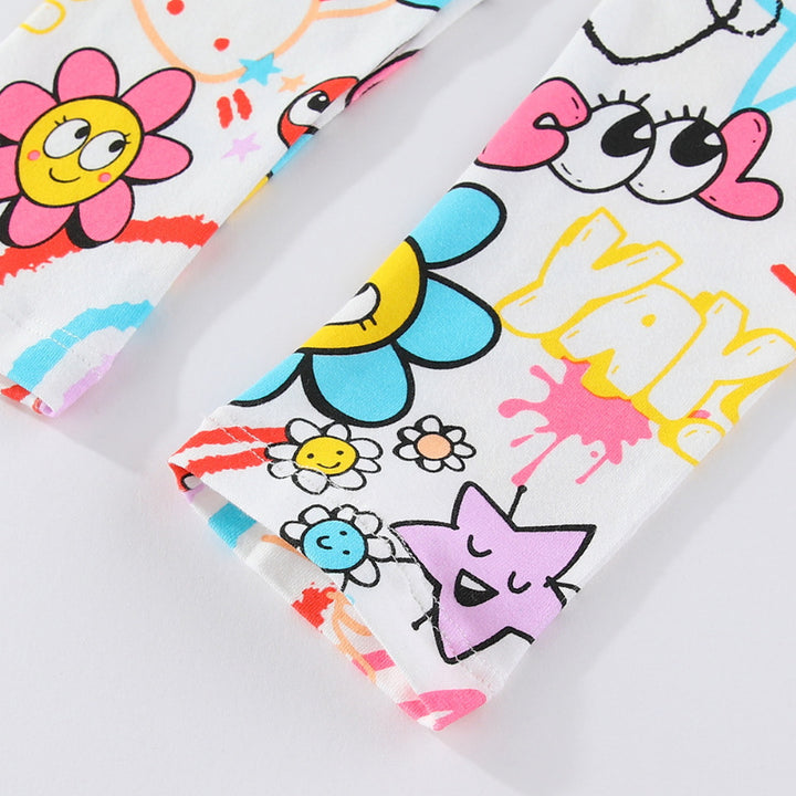 Girls leggings with colorful spring design Mune Fashion