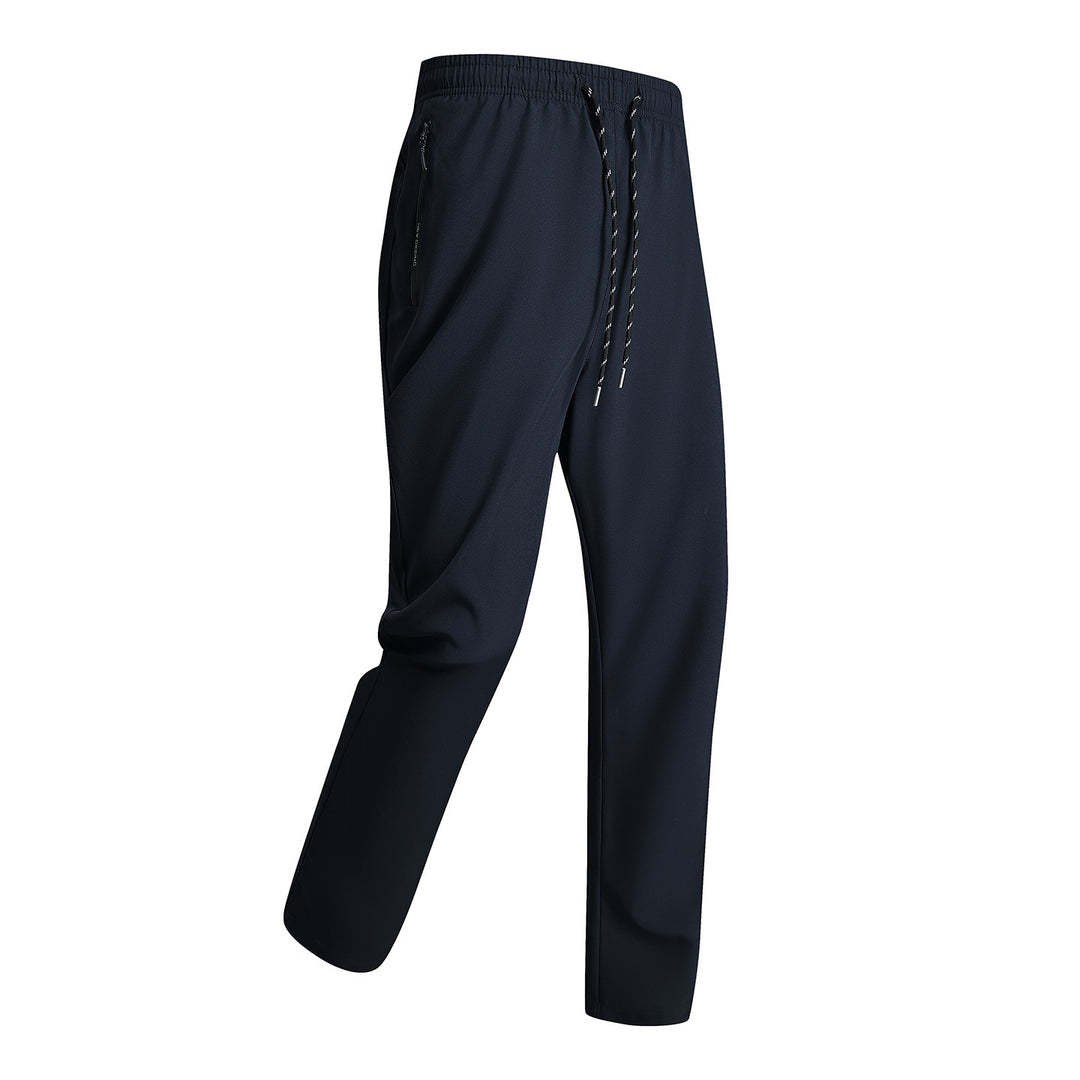 Men's sporty training pants with elastic waistband and zippered pockets Mune Fashion
