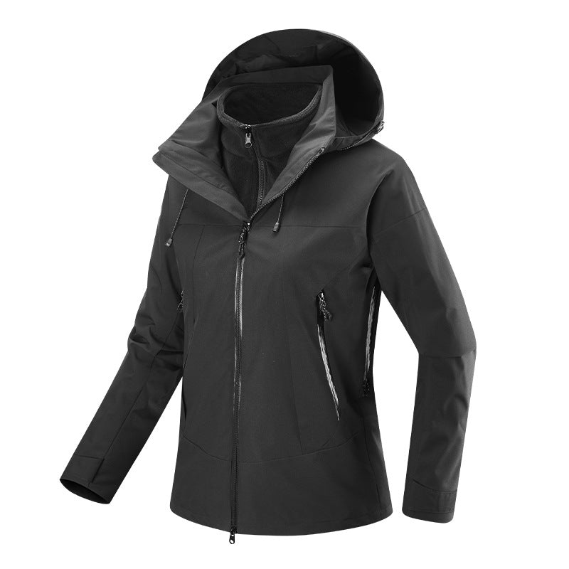 Ladies Multi-comfort softshell jacket with removable fleece lining and adjustable hood Mune Fashion