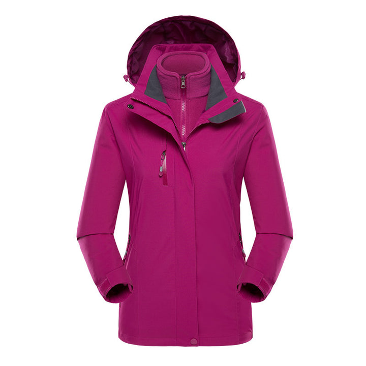Men's softshell parka with removable fleece inner jacket and adjustable hood Mune Fashion