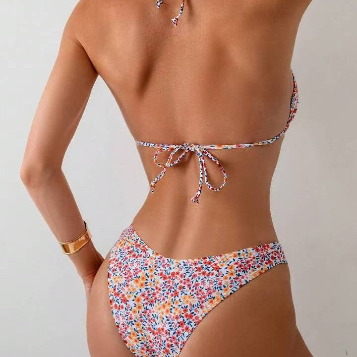 Ladies Triangle Bikini with Floral Design Mune Fashion