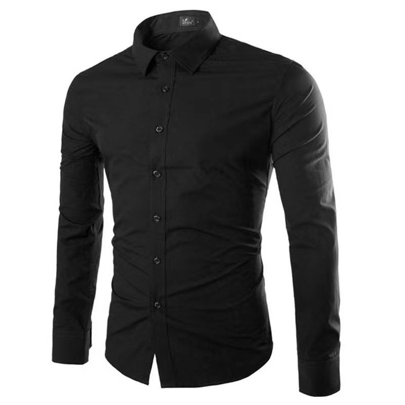 Men's tailored business shirt with Kent collar and elastic cotton stretch quality Mune Fashion