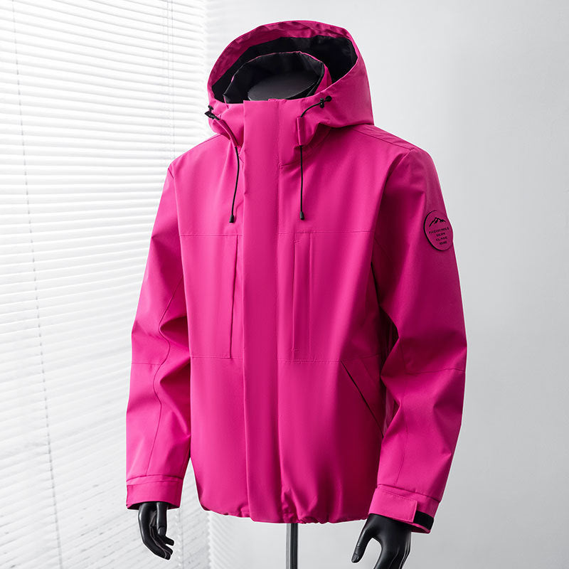 Men's functional jacket with hood