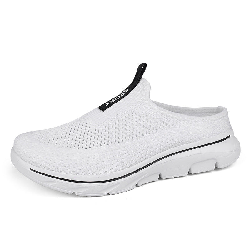 Ladies nan light knit mule with open heel, cushioning lightweight sole and pull tab Mune Fashion