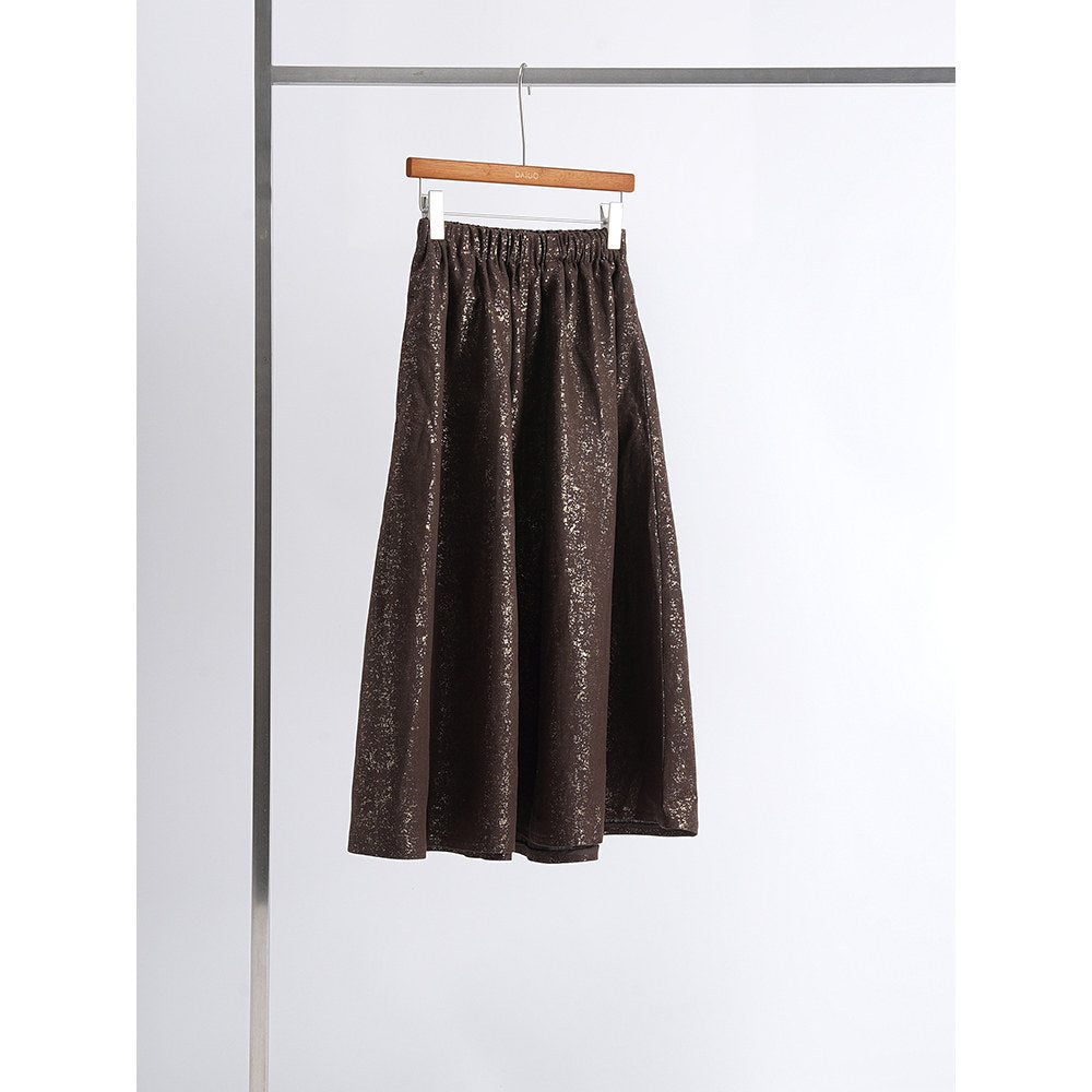 Ladies long pleated skirt made of linen Mune Fashion