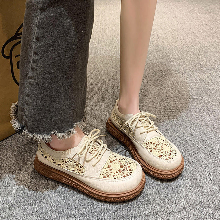 Women Comfortable Leisure Sneakers with Breathable Surface Structure Mune Fashion