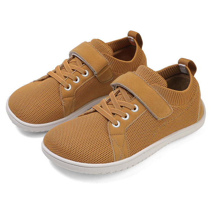 Women's knitted sneakers with adaptive fit, one-handed Velcro closure, and flexible rolling sole Mune Fashion