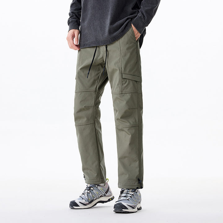 Men's Technical Utility Cargo Pants with Reinforced Knee Panels and Adjustable Hem Mune Fashion
