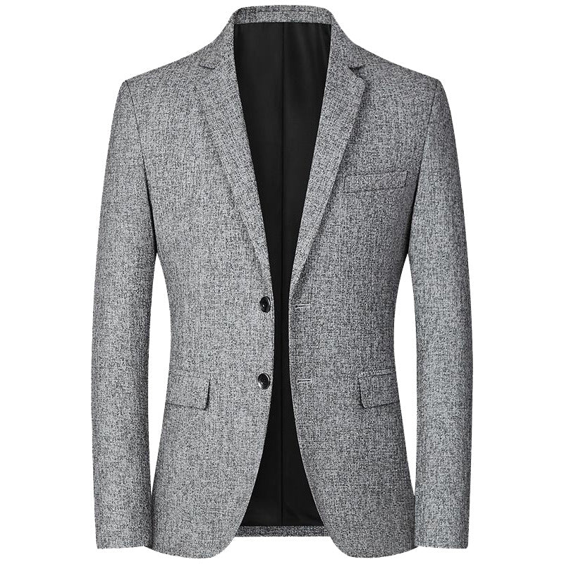 Men's Tweed Blazer Slim Fit with Notched Lapel Mune Fashion