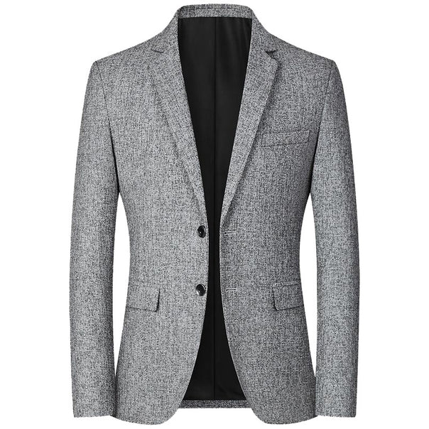 Men's Tweed Blazer Slim Fit with Notched Lapel Mune Fashion