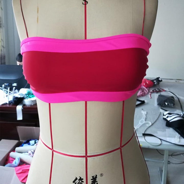 Women's bandeau bikini with contrasting colors Mune Fashion