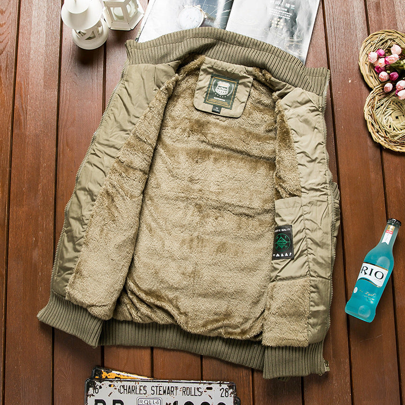 Men's Padded Thermal Puffer Vest with Teddy Fleece Lining and Ribbed Cuffs Mune Fashion