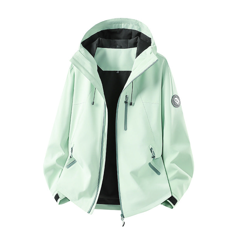Men's Waterproof Softshell Jacket with Hood and Breathable Membrane Mune Fashion