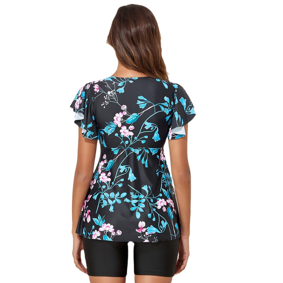 Women's swimsuit top with ruffles and integrated shorts Mune Fashion
