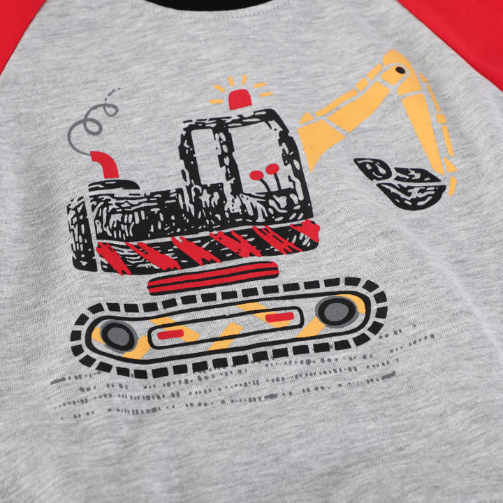 Boys sweatshirt with creative excavator motif Mune Fashion