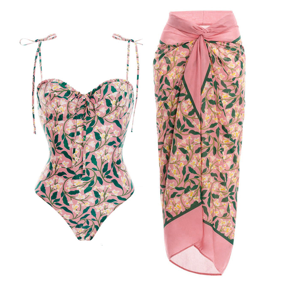 Women's bikini set with playful ruffles and high-waisted band Mune Fashion