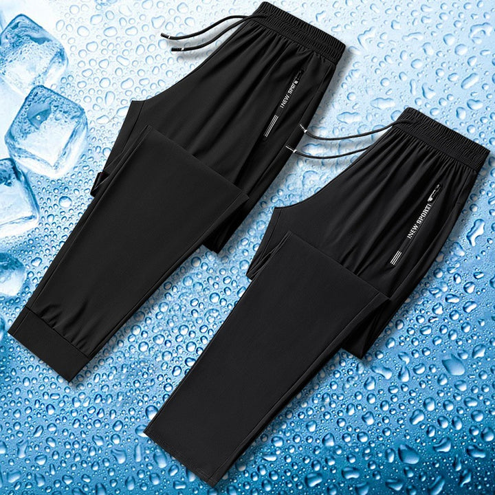 Men's sporty training pants with elastic waistband and practical side pockets Mune Fashion 1788242897