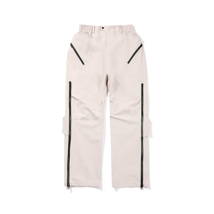 Men's Multifunctional Tech Cargo Pants with Side Zippers, Elastic Waistband and Tactical Flap Pockets Mune Fashion