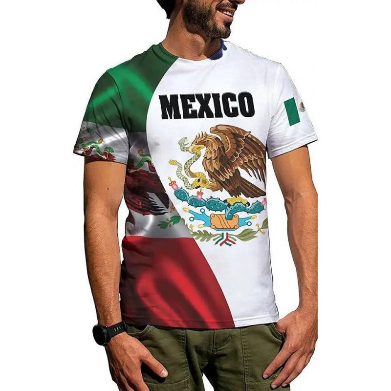 Unisex nan customizable fan jersey with back print, breathable functional fabric and Mexico crest Mune Fashion