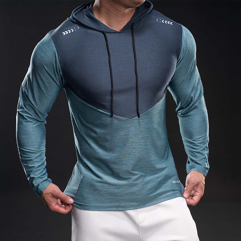 Men's Slim-Fit Training Hoodie with Breathable Stretch Material Mune Fashion