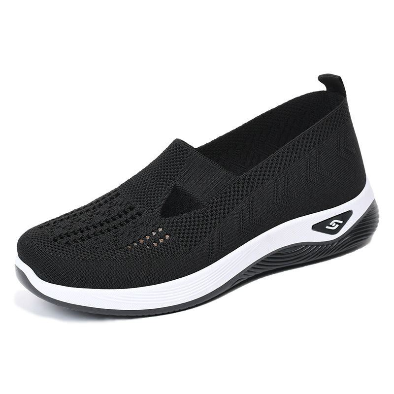 Ladies nan lightweight breathable knitted slip-ons with memory foam and non-slip outsole Mune Fashion