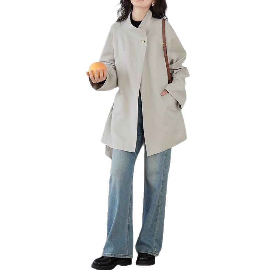 Women Loose-Fitting Jacket with Modern Details Mune Fashion