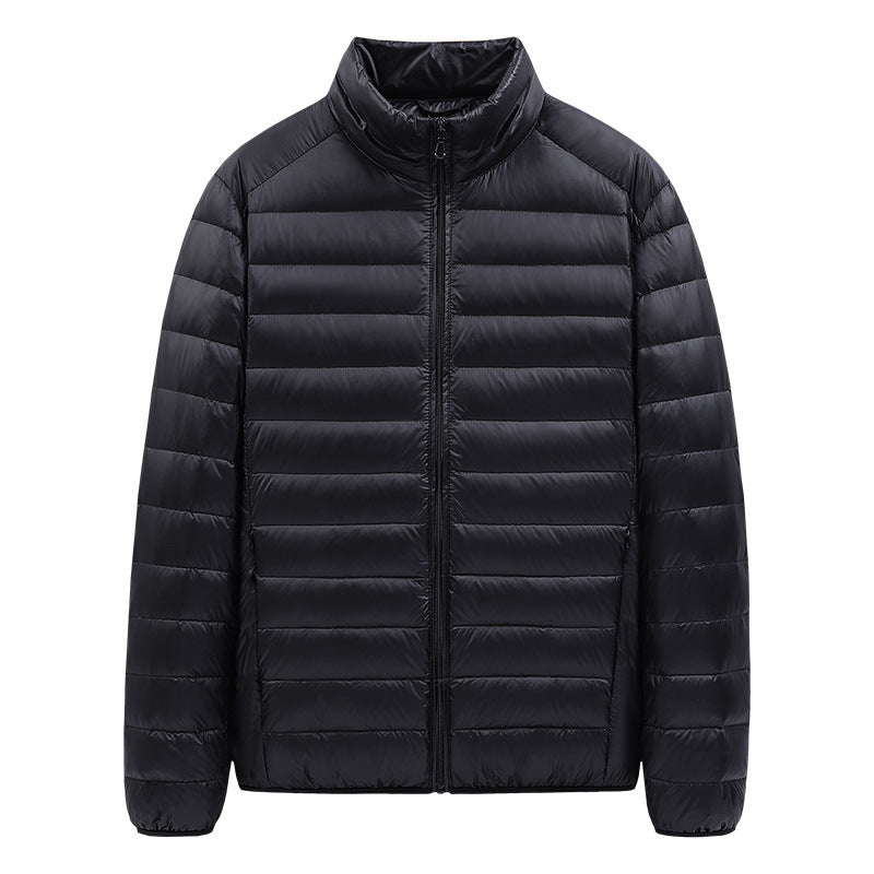 Men's nan ultralight quilted jacket with stand-up collar and full-length zipper Mune Fashion