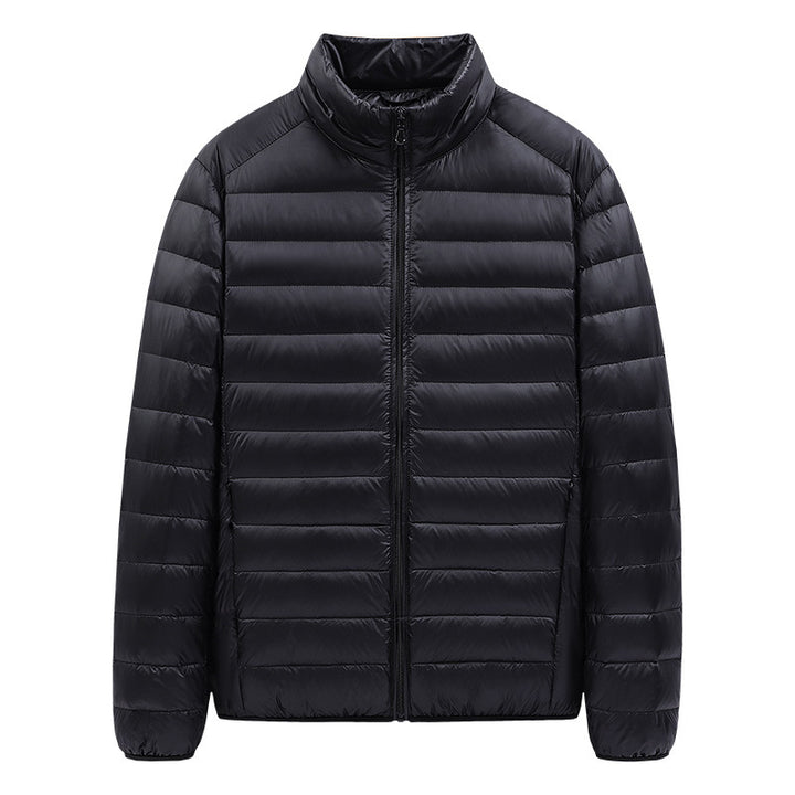 Men's nan ultralight quilted jacket with stand-up collar and full-length zipper Mune Fashion