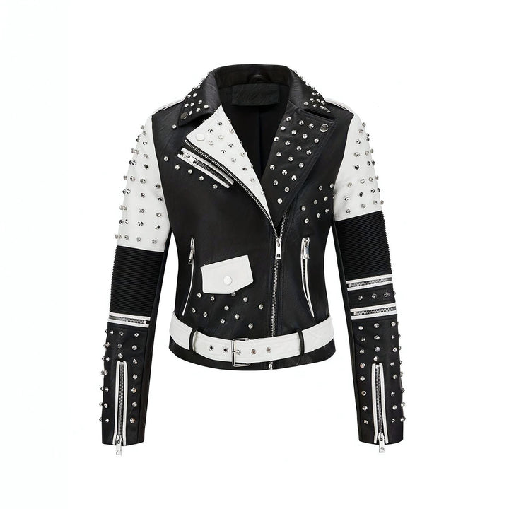 Women's Faux Leather Jacket Mune Fashion