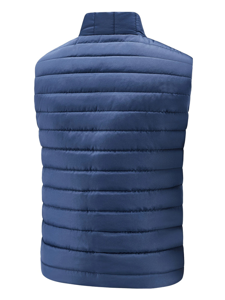 Men's Ultralight Padded Vest with Raised Collar and Insulating Thermal Filling Mune Fashion