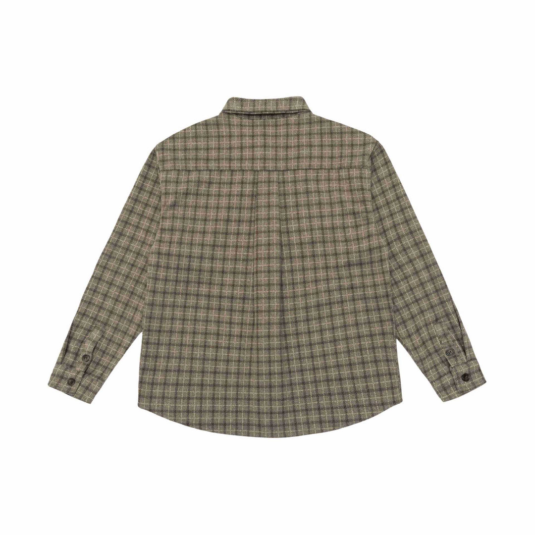 Unisex Checked Shirt Jacket-Overshirt made of Wool Blend Mune Fashion