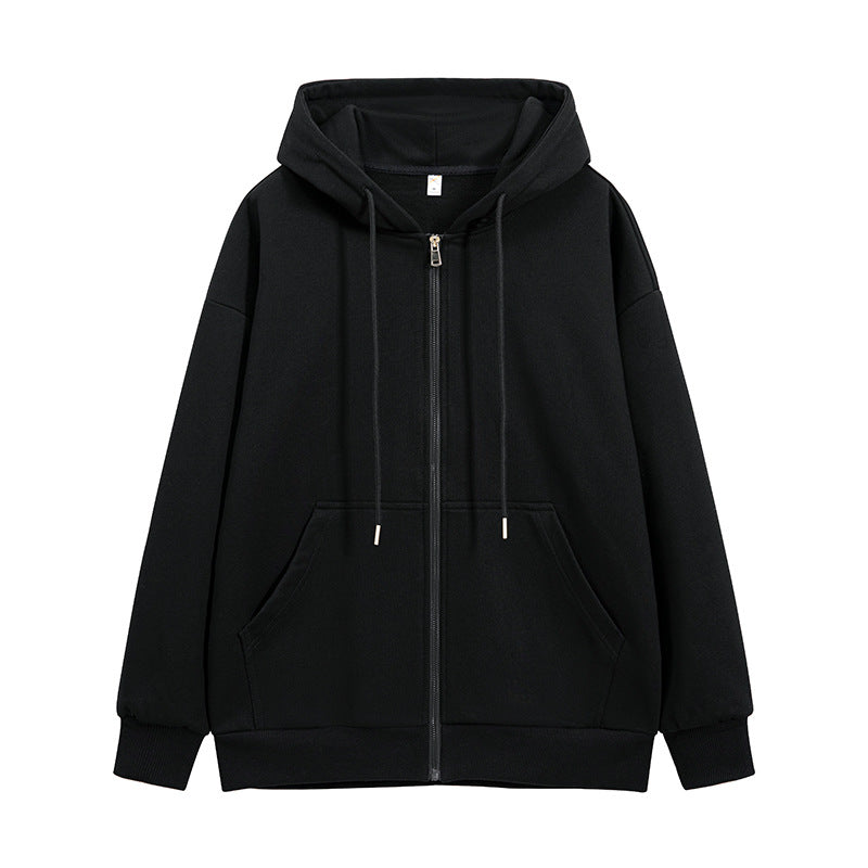 Unisex Oversize Hoodie Sweat Jacket with full zip, kangaroo pockets, and ribbed cuffs Drune