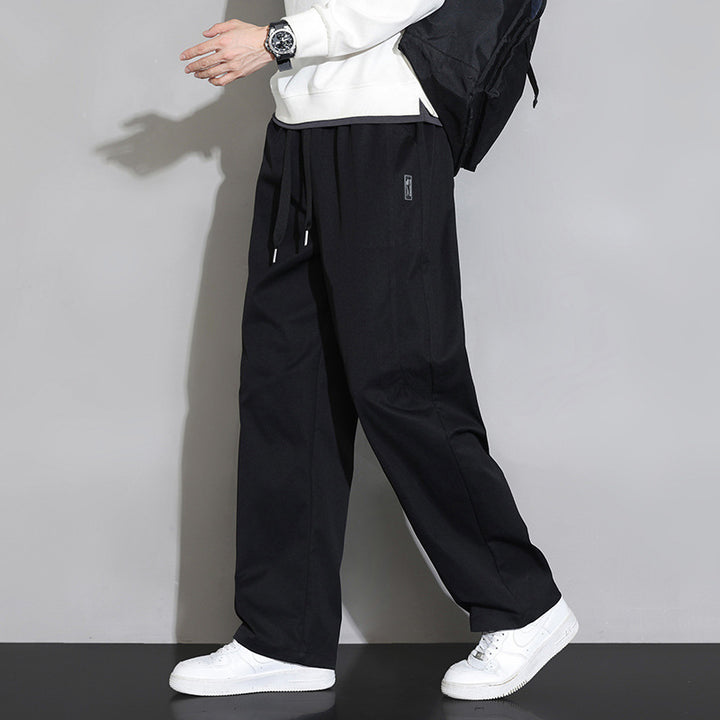 Men's Casual and Comfortable Relaxed Fit Fabric Trousers