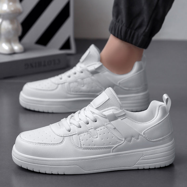 Unisex nan platform sneaker made of synthetic leather with breathable mesh tongue area and shock-absorbing profile sole Mune Fashion