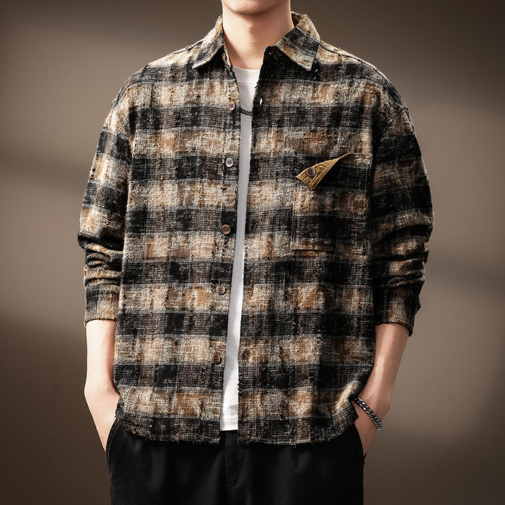 Men's Plaid Flannel Jacket Mune Fashion
