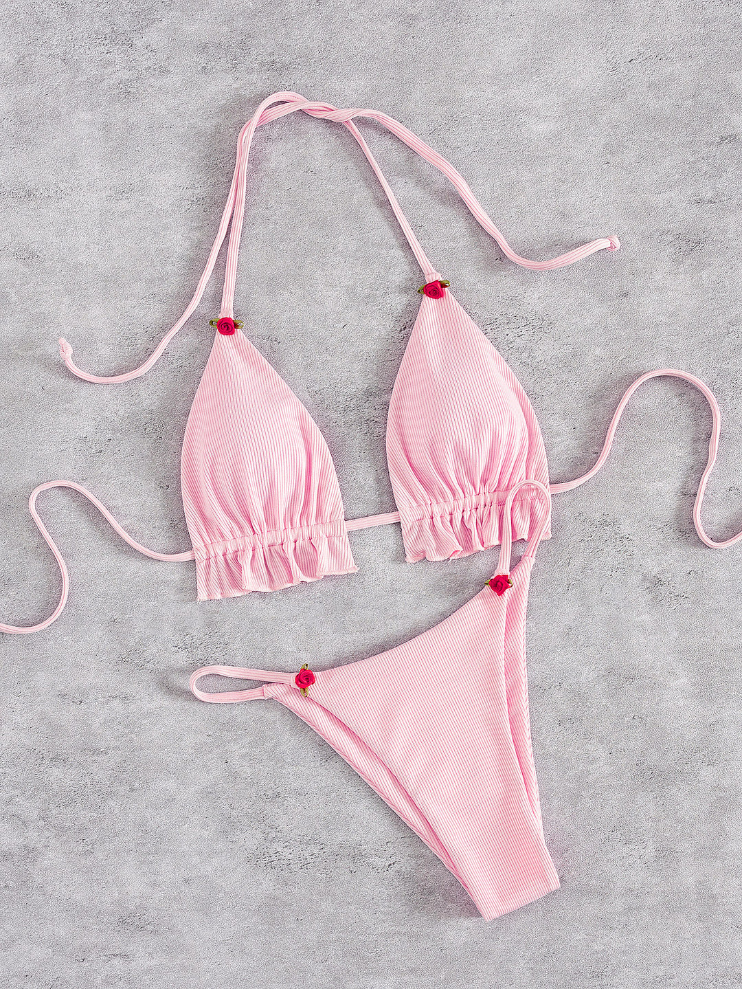Women's Triangle Bikini with playfully gathered cut Mune Fashion