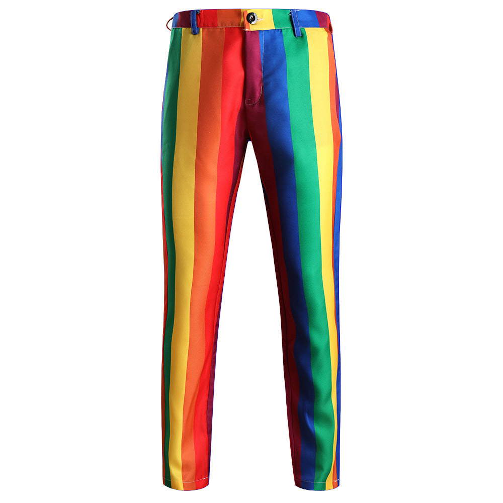 Men's statement two-piece with striking vertical stripes, blazer & suit pants Mune Fashion
