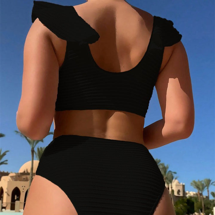Women's high-waisted bikini with playful ruffle details Mune Fashion