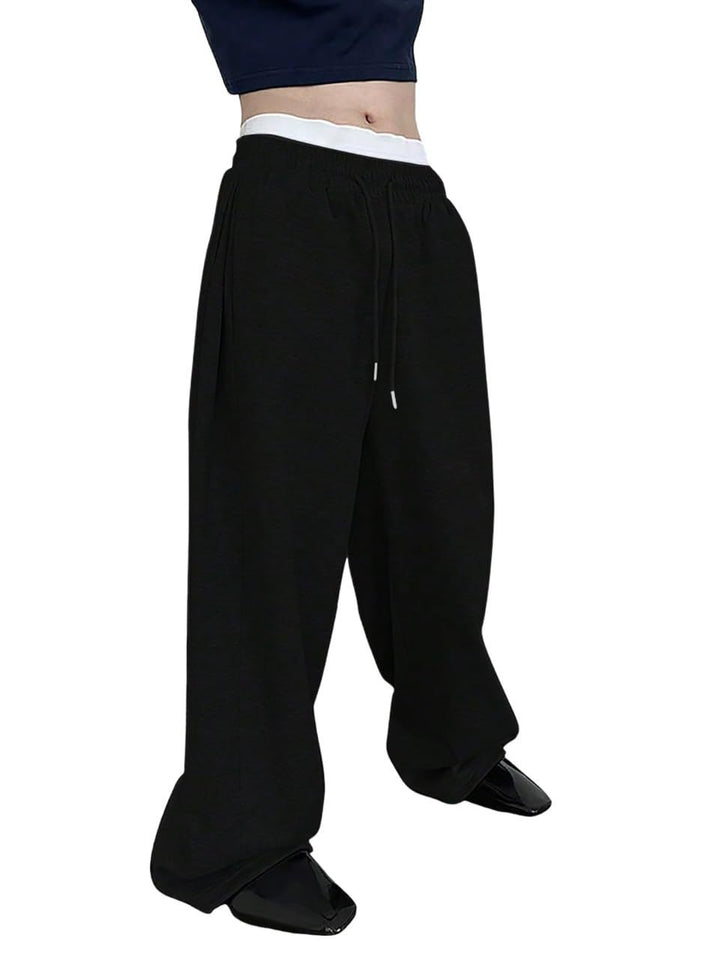 Men's loose oversized jogging pants with elastic waistband and drawstring Mune Fashion