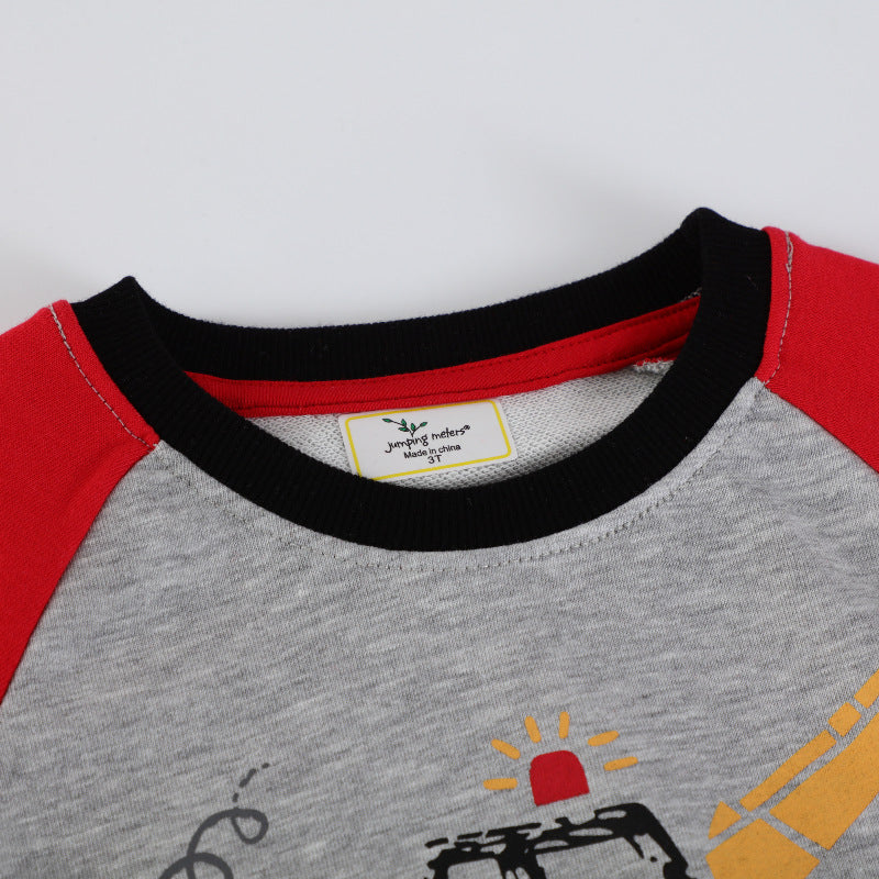 Boys sweatshirt with creative excavator motif Mune Fashion