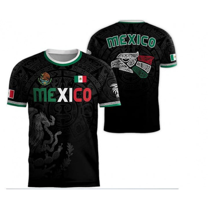 Unisex nan customizable fan jersey with back print, breathable functional fabric and Mexico crest Mune Fashion