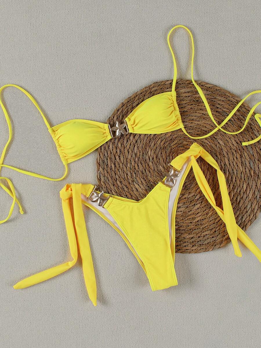 Women's Bikini Set with Elegant Buckles Mune Fashion