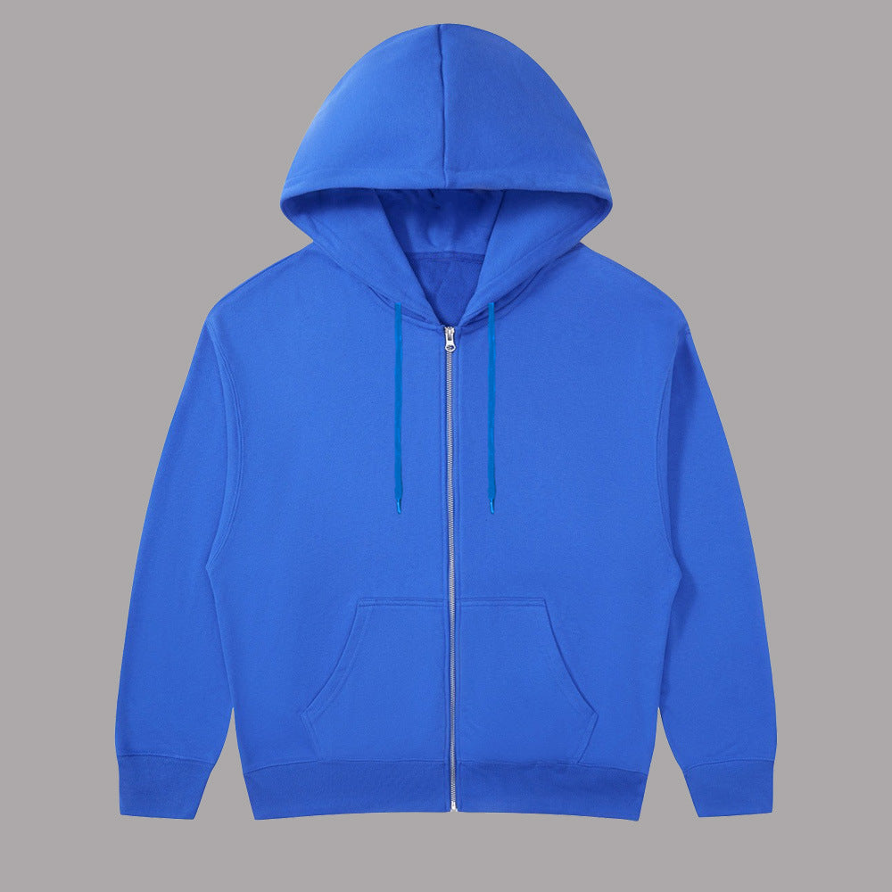 Unisex casual hoodie jacket with sturdy metal zipper double-layered hood and deep kangaroo pockets Mune Fashion