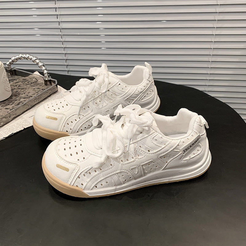 Women's Comfortable Casual Sneakers with Breathable Surface Texture and Flexible Sole Mune Fashion