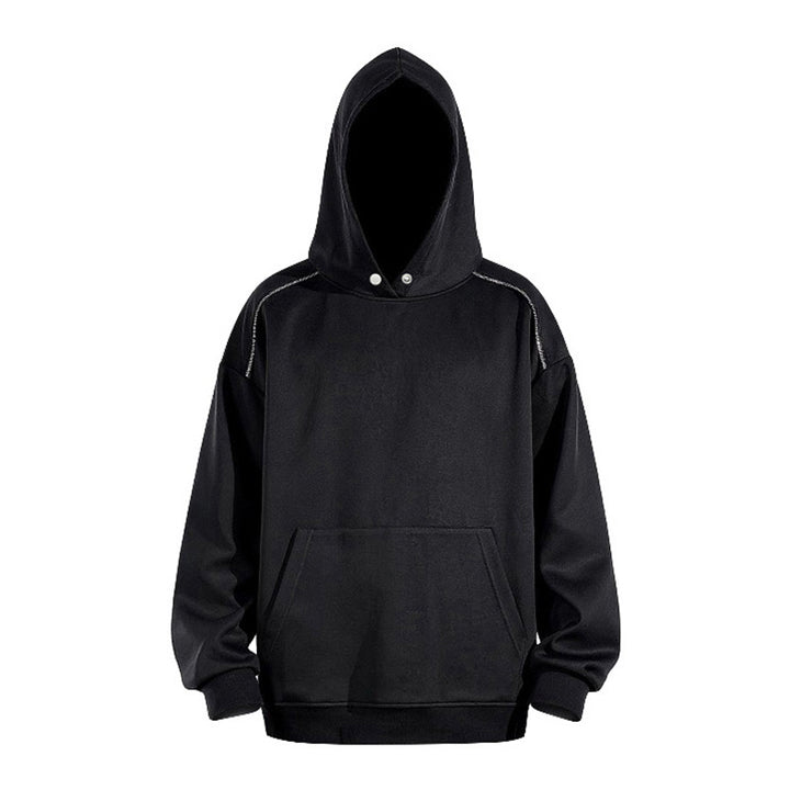 Men's Oversized Hoodie with Kangaroo Pocket and Raglan Sleeves Mune Fashion