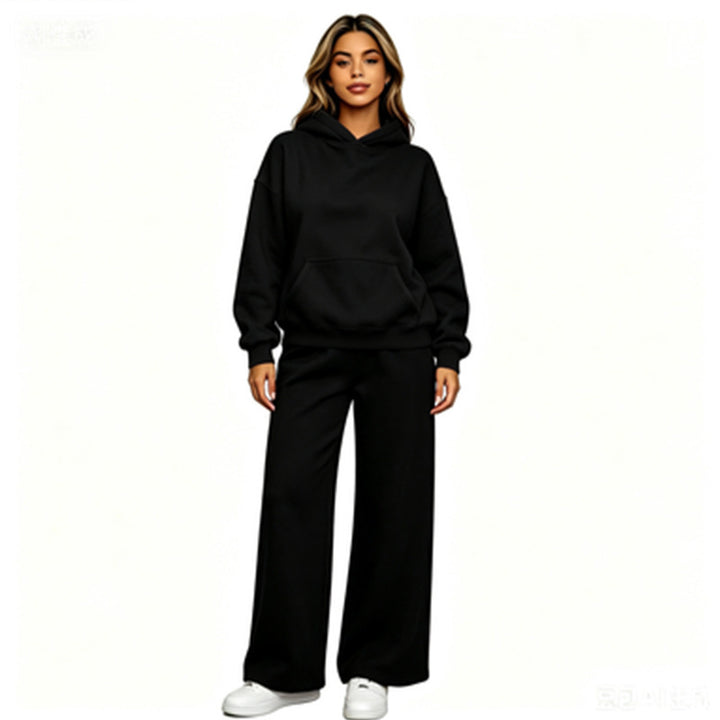 Women Casual Hoodie with Loose Pants Mune Fashion