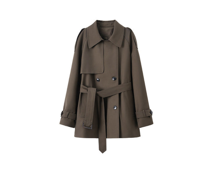 Women Fashionable Trench Coat with Tailored Cut Mune Fashion