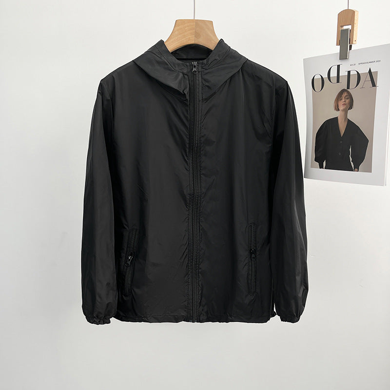 Ladies Lightweight Transition Jacket with Hood and Zipper Mune Fashion