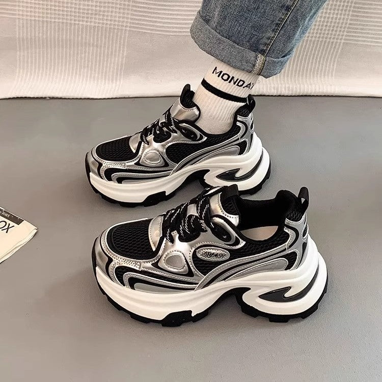 Women High-Performance Sneakers with Thick Sole and Reflective Details Mune Fashion